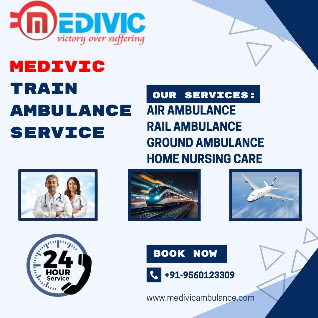Contact Medivic Train Ambulance Service in Gorakhpur to Quick Transfer Patient