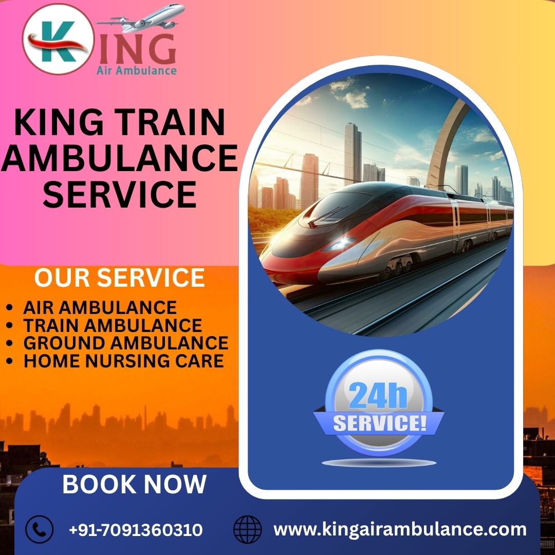 Hire King, a Crown -Class Train Ambulance from Dibrugarh with CCU Setup