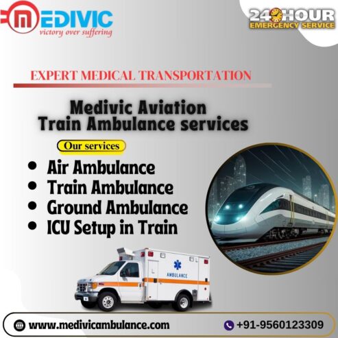 Medivic equips top transportation through a train ambulance for sick patients in Guwahati