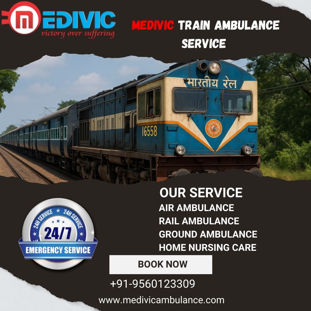 Choose King Train Ambulance Service in Darbhanga to Transfer Very Critical Injured Patient