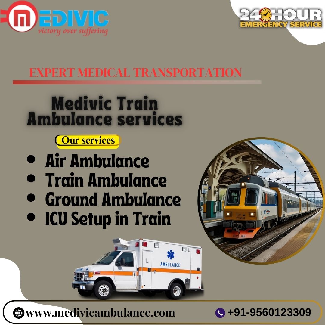 Emergency Transit Handled the Right Way by Medivic in Kolkata in its Train Ambulance