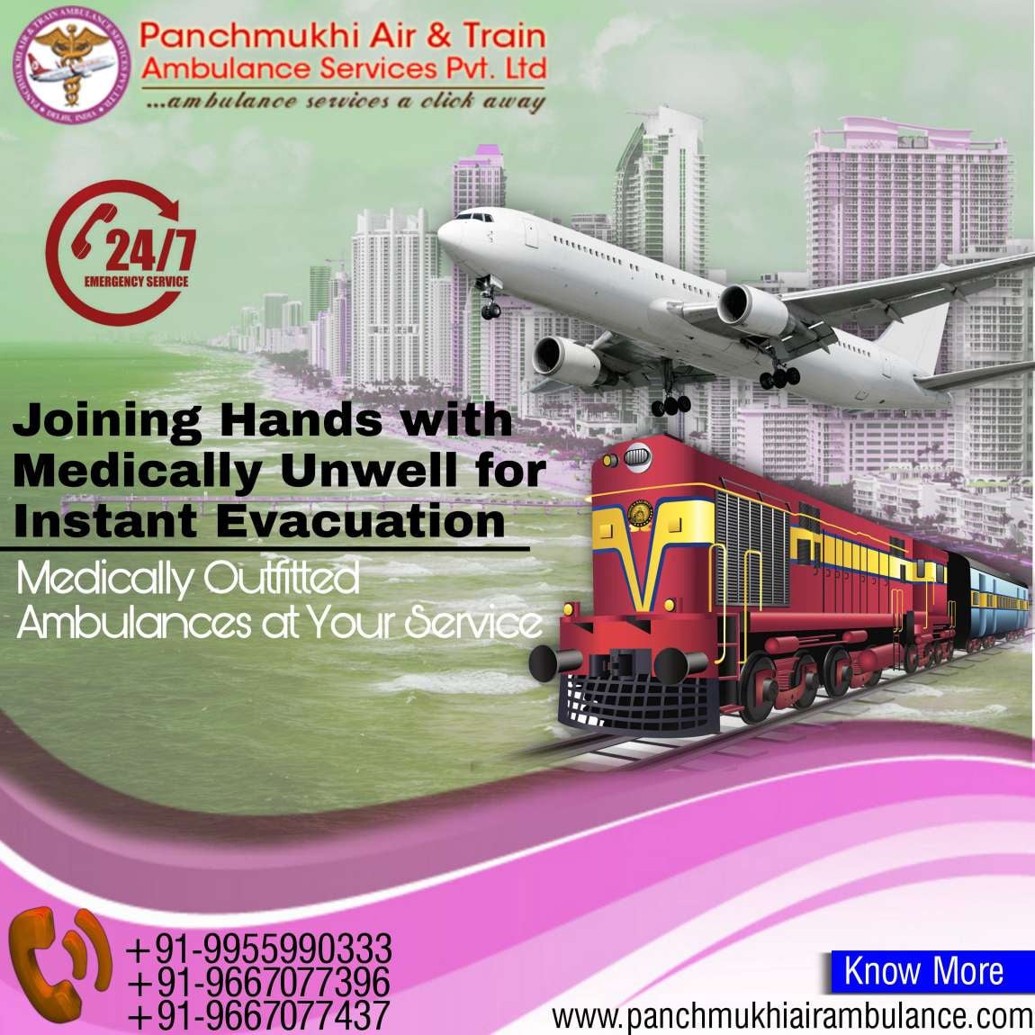 For Advanced Medical Treatment, Hire an Air Ambulance from Delhi through Panchmukhi