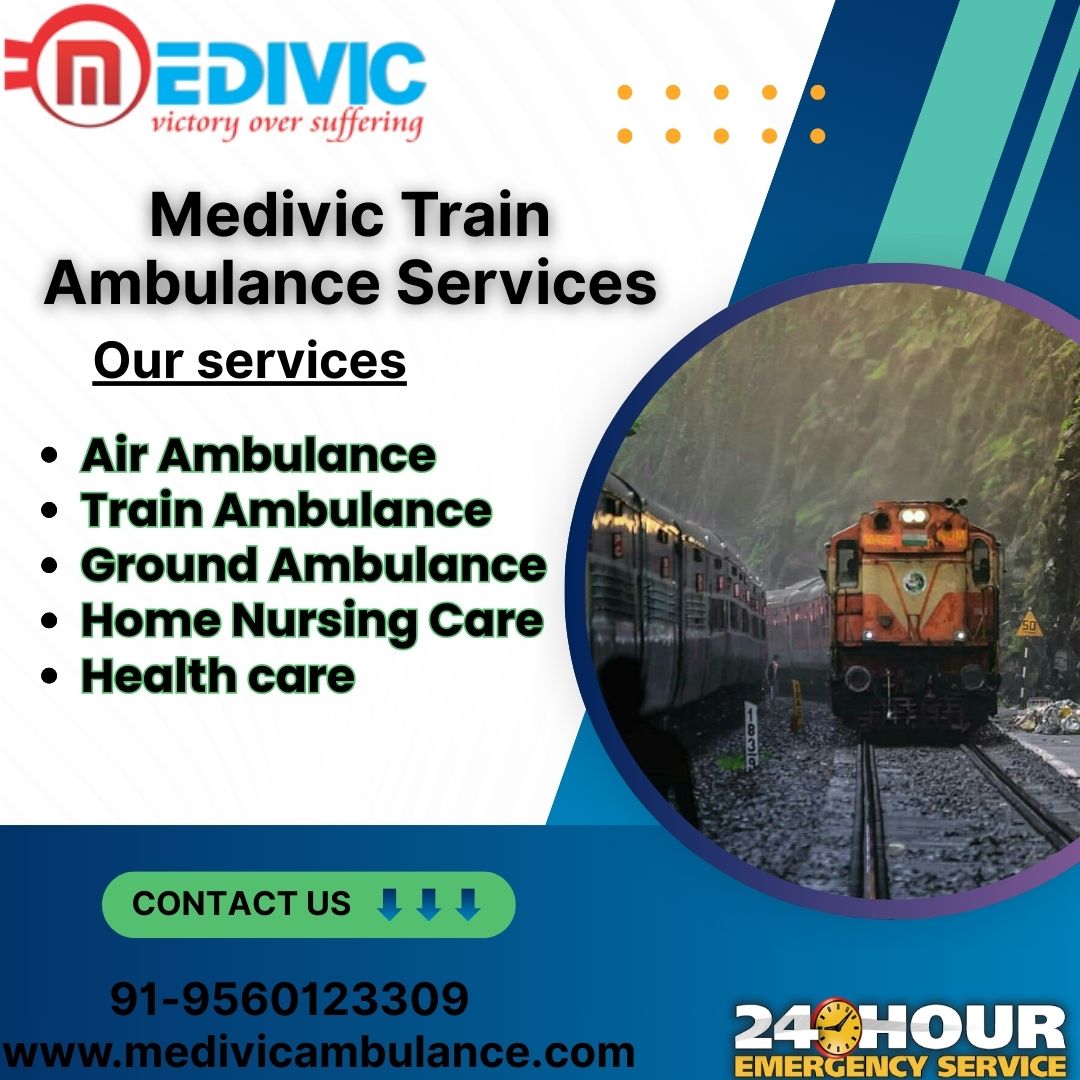 Medivic Train Ambulance from Ranchi is a Superlative Medical Transport