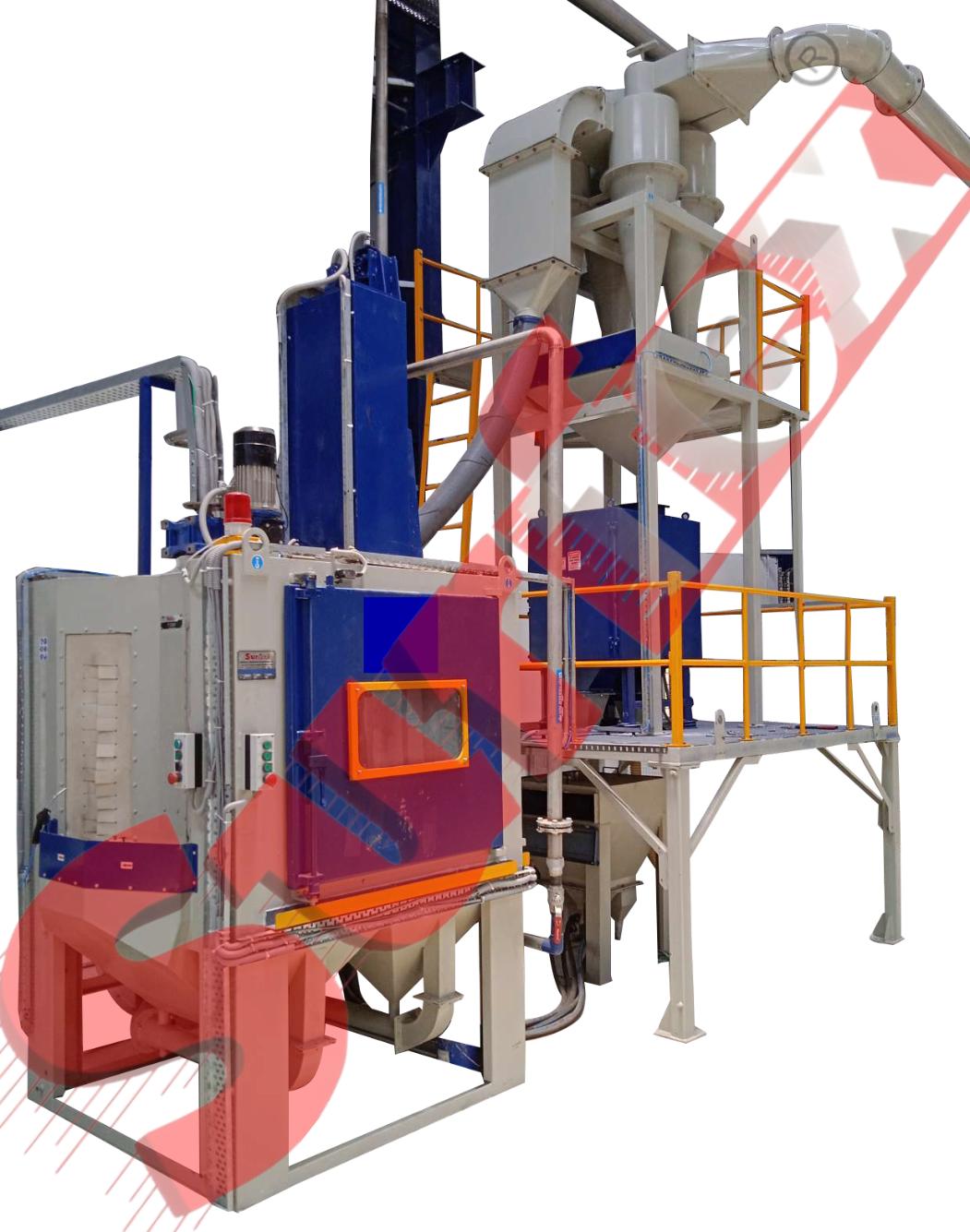 Tumblast Shot Blasting Machine Manufacturing by SurfexIndia