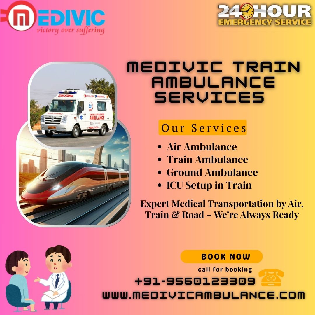 Medivic in Delhi provides reliable for the safe transportation of patients in its ambulances