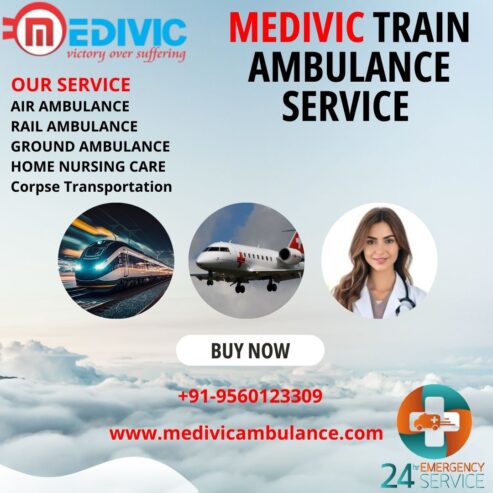 Medivic is Transferring the Unfit to Hospitals in a Safe Train Ambulance in Indore