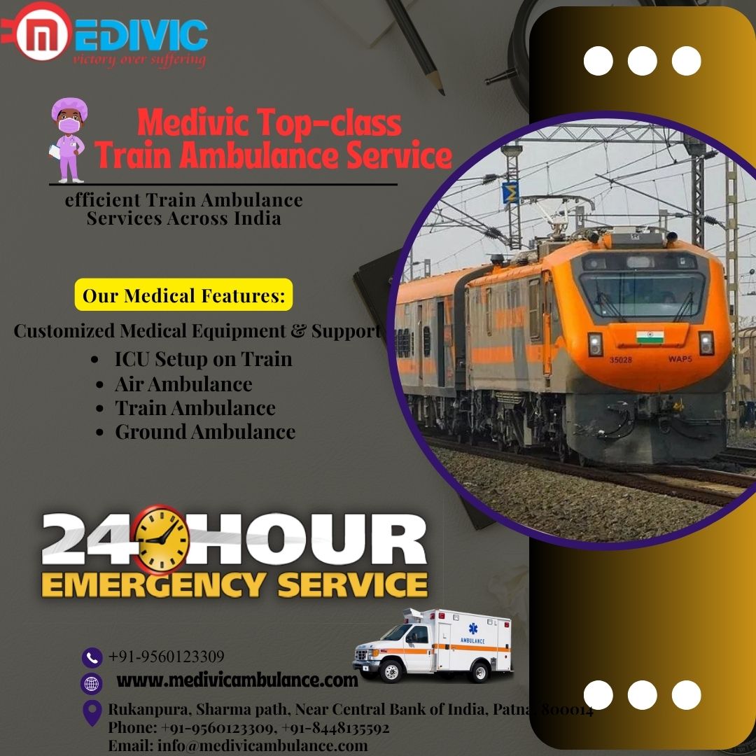 Medivic is a Trusted Transit Partner in Bangalore, despite though time, that it’s Train Ambulance