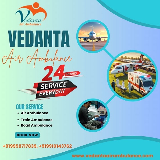 Vedanta Air Ambulance Service in Varanasi for Reliable and Easy Patient Transfer Service