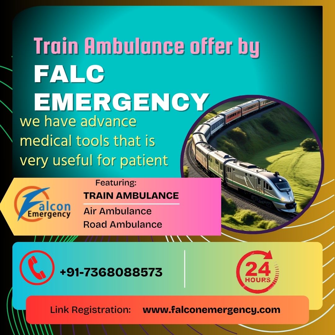FALC Emergency offers train transportation for unhealthy travelers in Lucknow with its ambulance