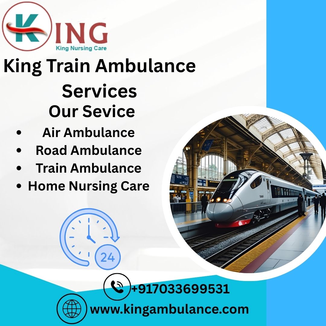King Train Ambulance in Darbhanga transports patients with utmost ease and efficiency at all times