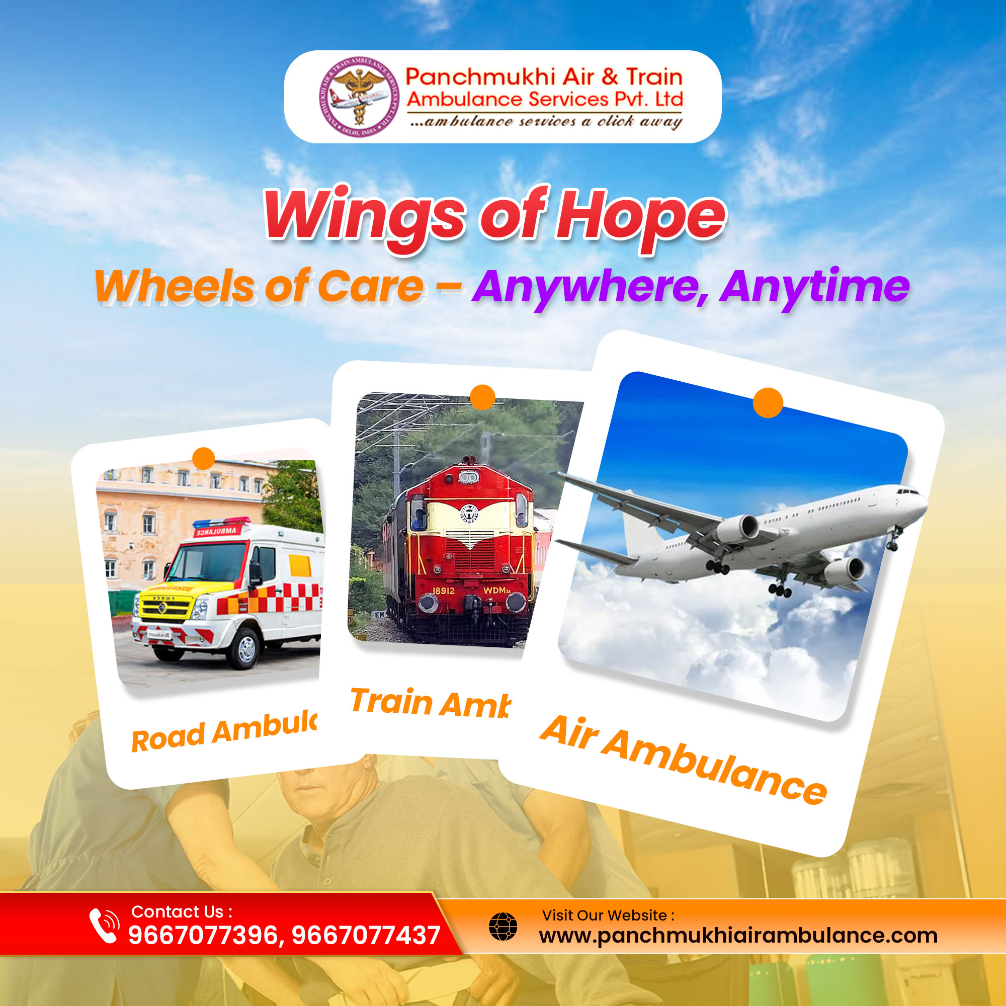 Transportation of Critical Patients is organized without Trouble at Air Ambulance Patna