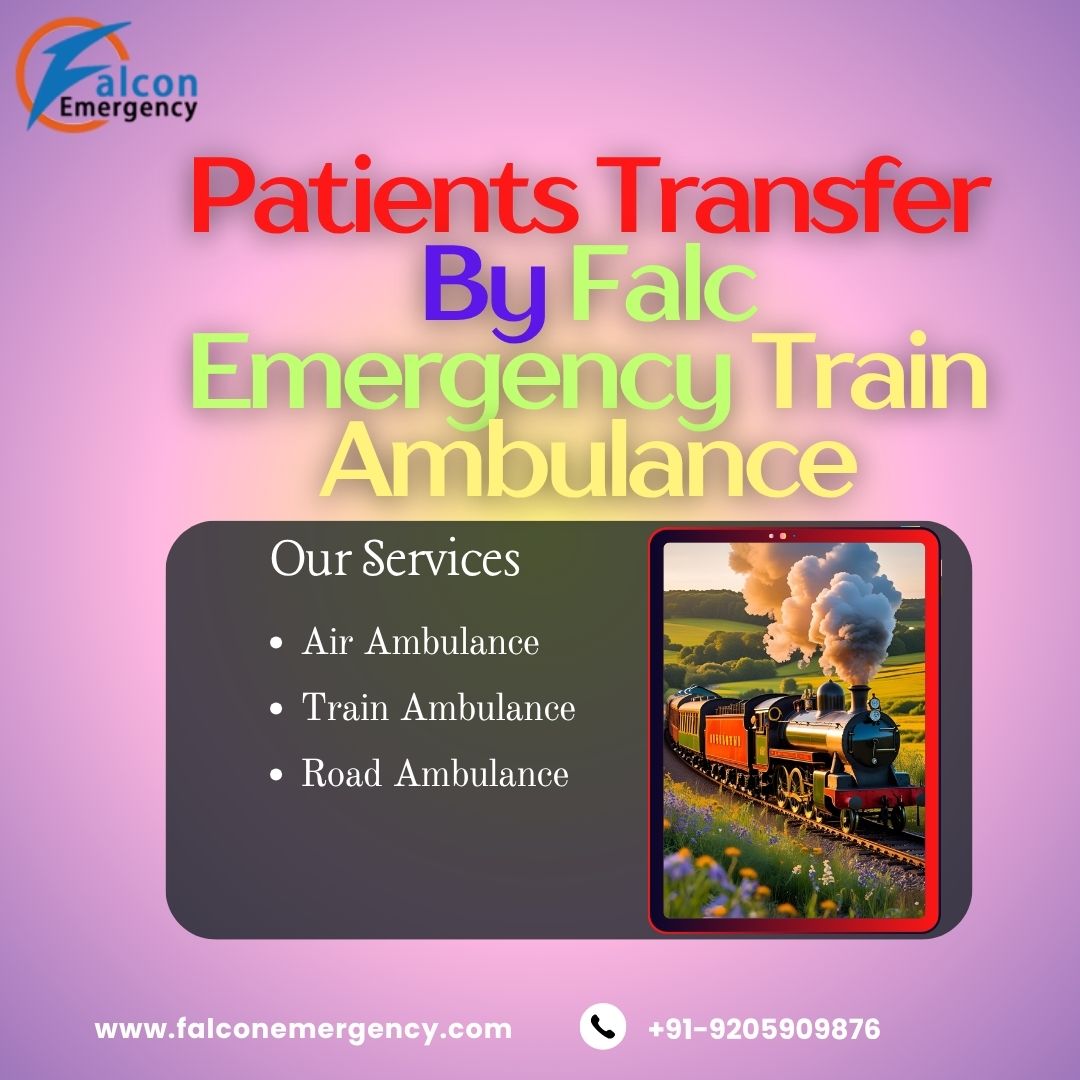 FALC Emergency supplies a safe shifting service for improved care in Raipur in its ambulance train