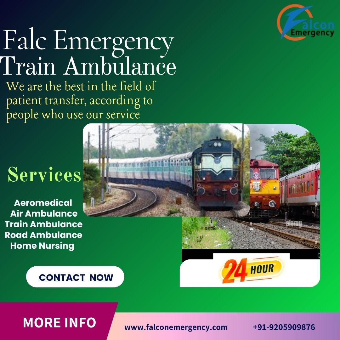 FALC Emergency Train Ambulance Services in Silchar offers High-tech Medical Features during Transfer