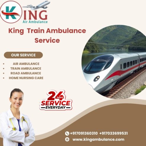 King Train Ambulance Service in Dibrugarh provides the facility of fast transfer of patients