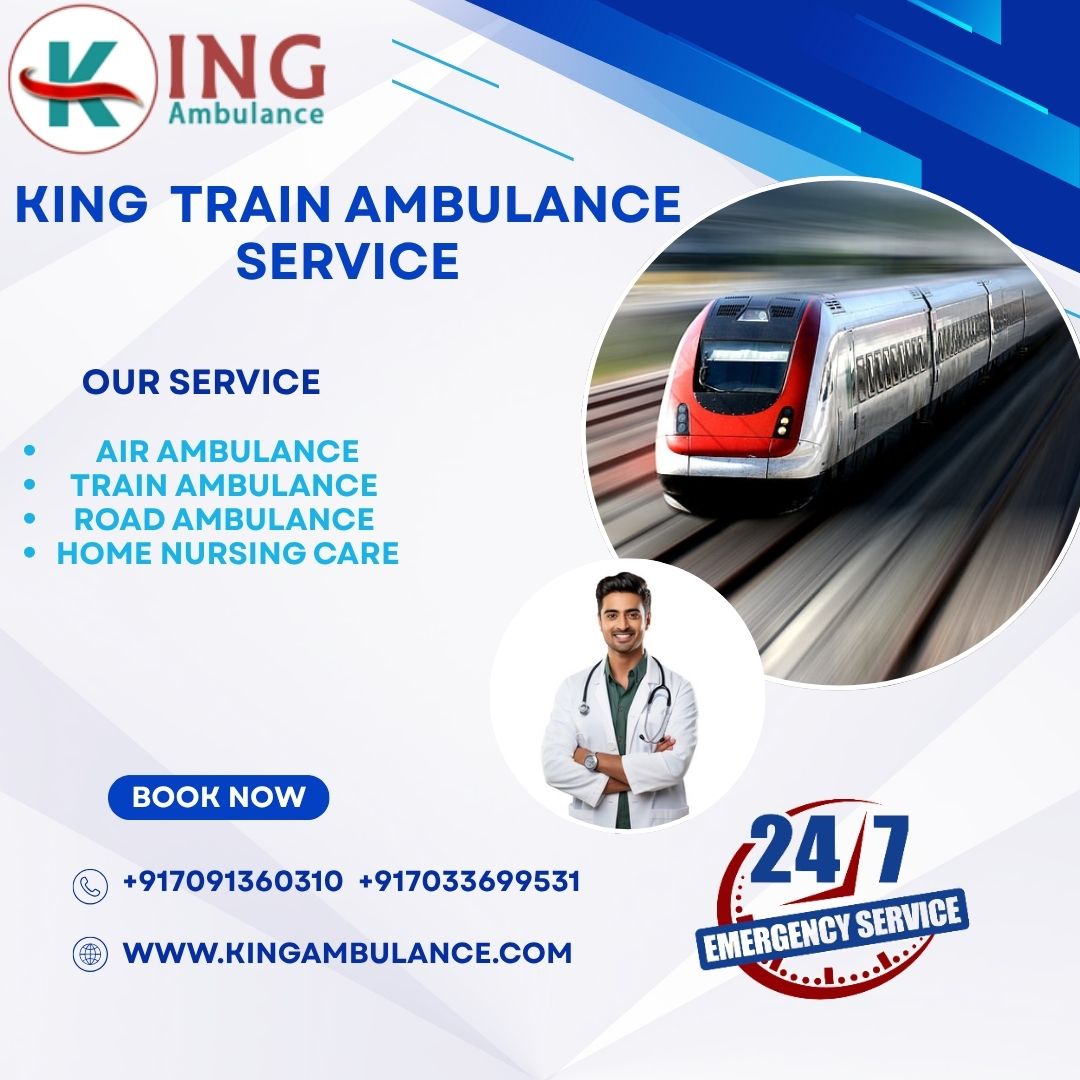 King Train Ambulance Service transfers patients in Varanasi at a very nominal fee.
