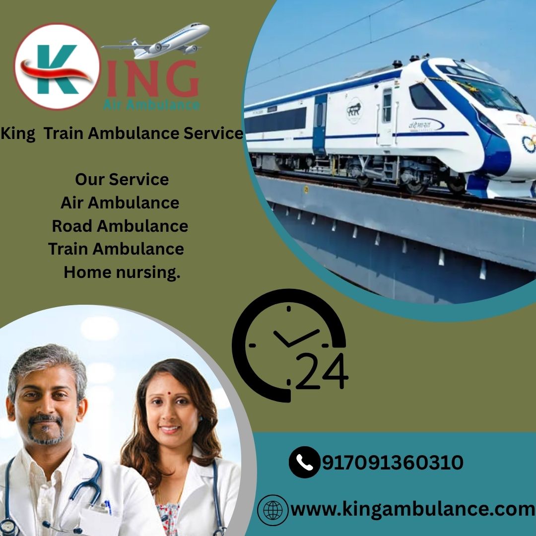King ensures efficiency during the transfer in Train Ambulance in Bangalore.