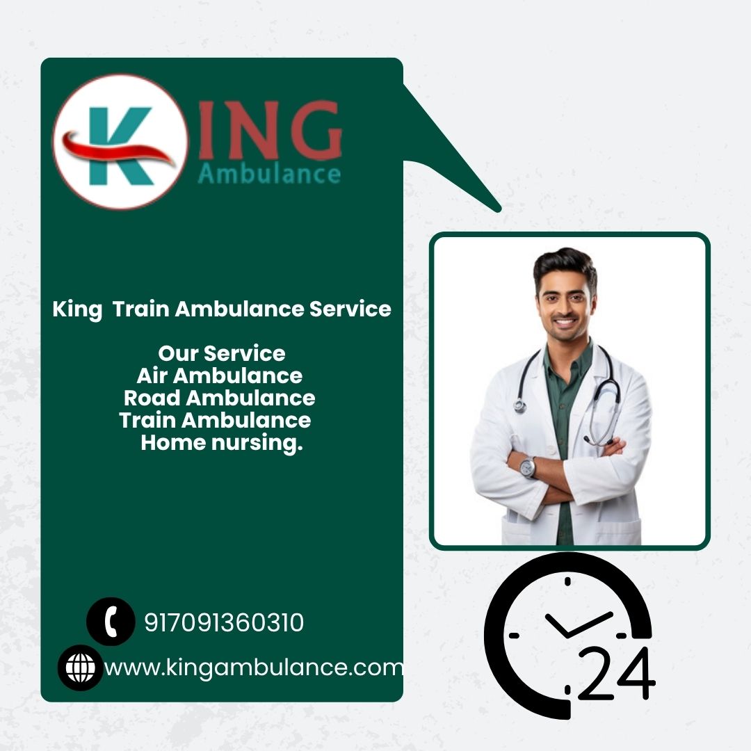 King Train Ambulance from Bangalore transfers patients from one place to another without any hassle or discomfort