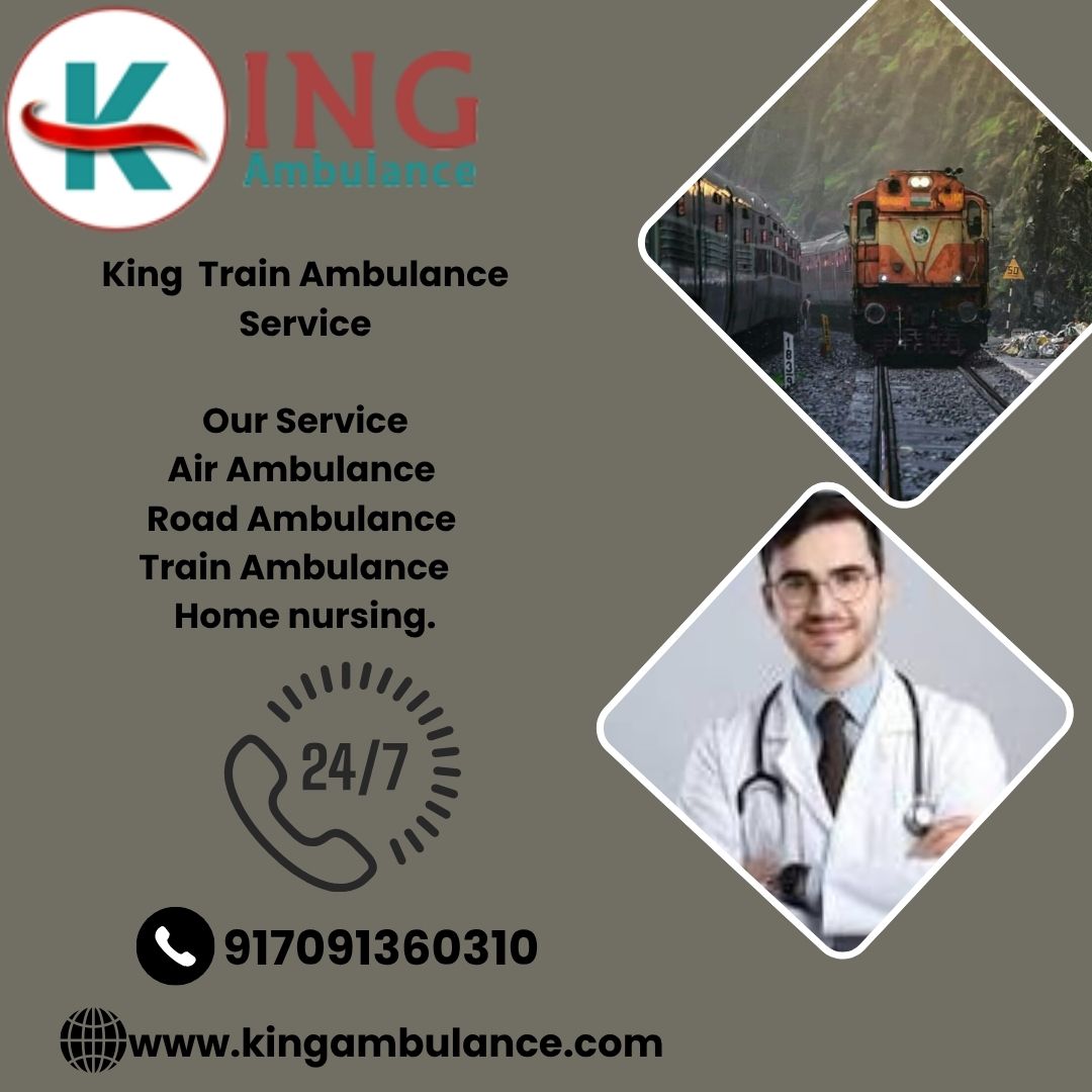 King Train Ambulance Services from Patna ensures minimum hassle and complete care