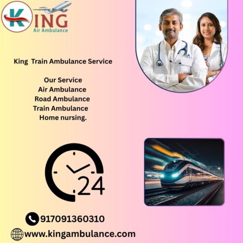 King has decades of experience in providing medicines in Allahabad Train Ambulance.