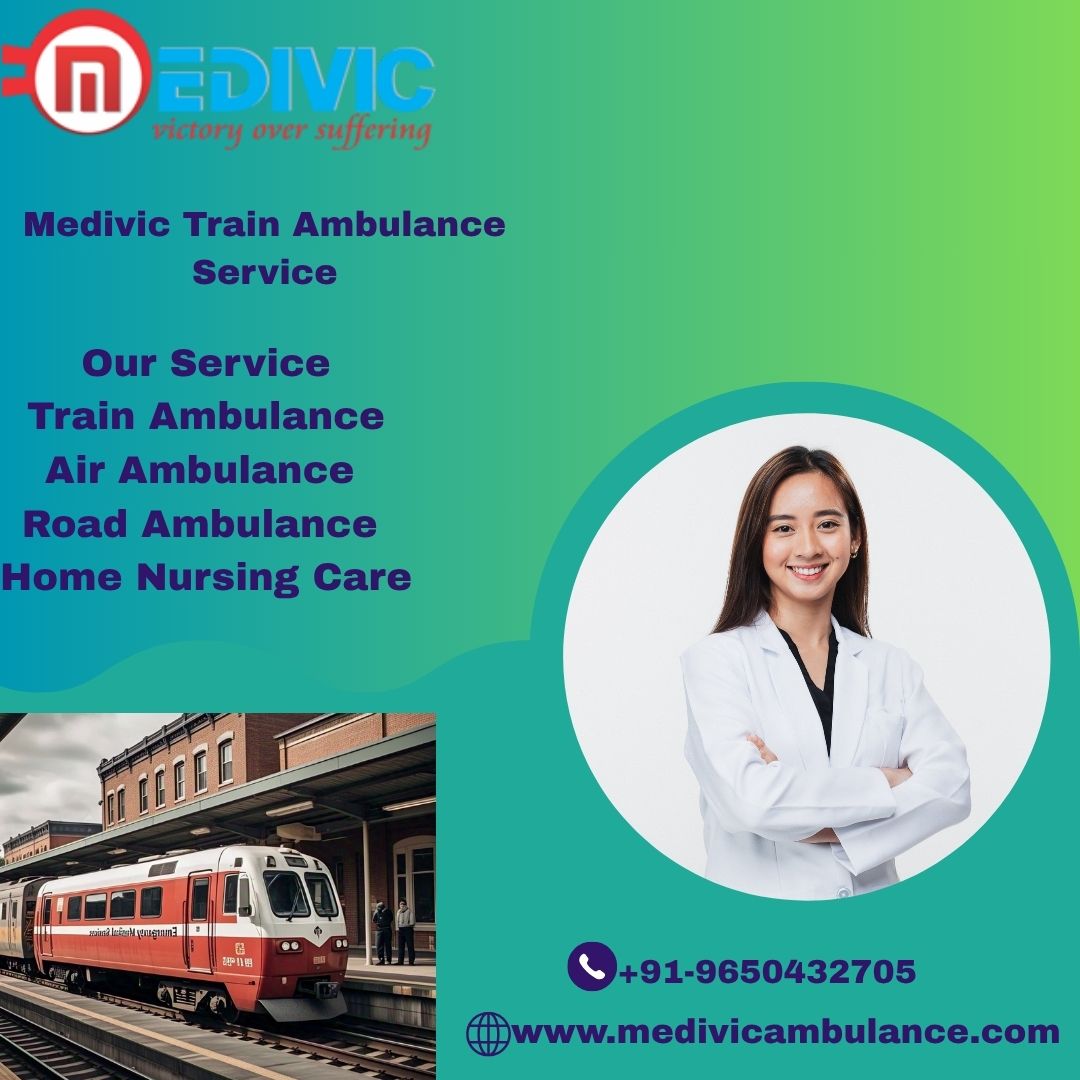 Medivic Aviation Train Ambulance Services in Raipur for Critical Health Cases