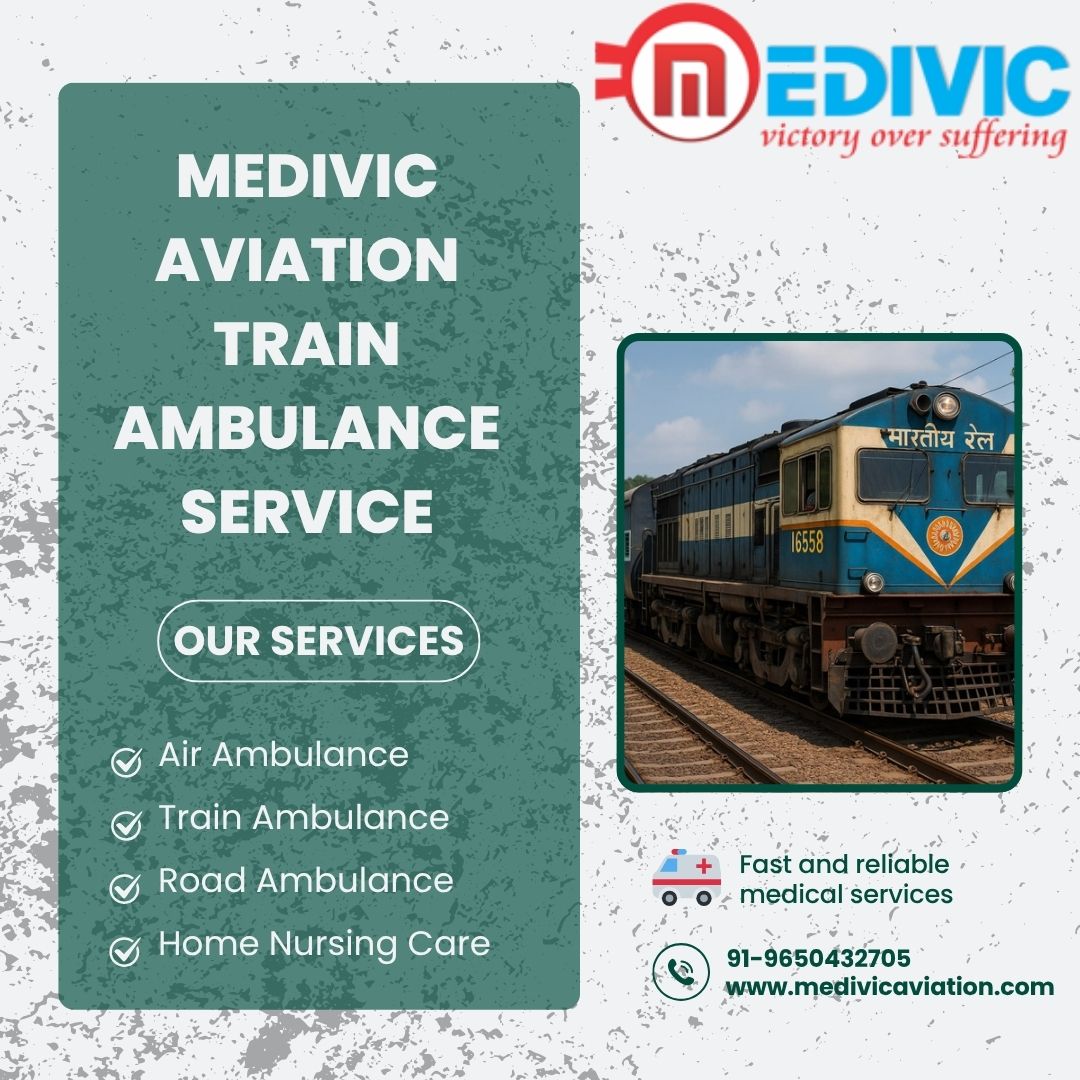 Medivic Aviation Train Ambulance Offers Services in Ranchi at Highly Reasonable Rates