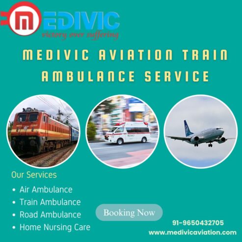Medivic Aviation Train Ambulance in Patna Is the Premier Choice for Emergency Medical Transfers