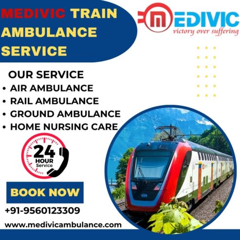 Medivic Train Ambulance Service in Pune has been providing excellent medical services