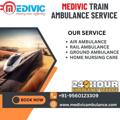 Select Medivic Train Ambulance Service in Indore for Risk-Free and Quick Transfer