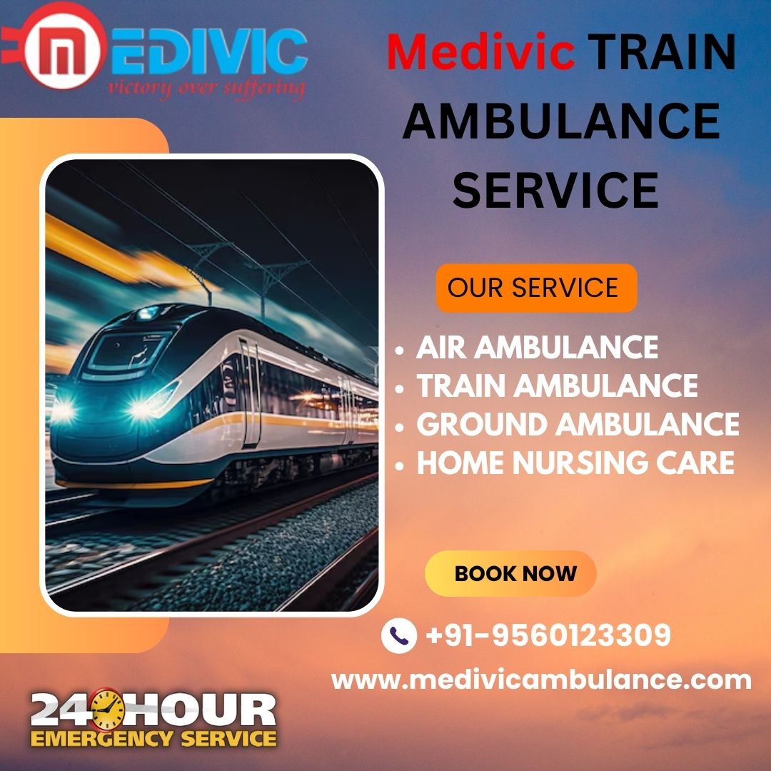 Now Avail the Exceedingly Reliable Medivic Train Ambulance Service in Jabalpur