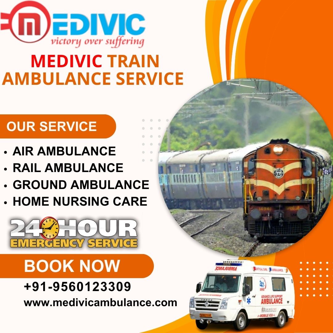 Transfer Your Injured Patient Safely with Medivic Train Ambulance Service in Lucknow