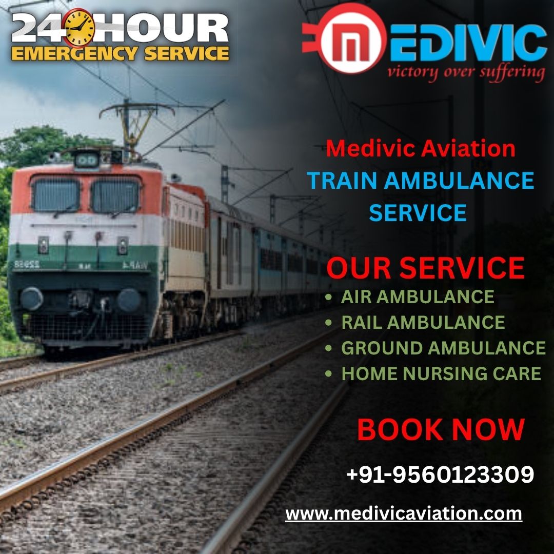 Patients Transferred At Low Cost by Medivac Aviation Train Ambulance in Kolkata