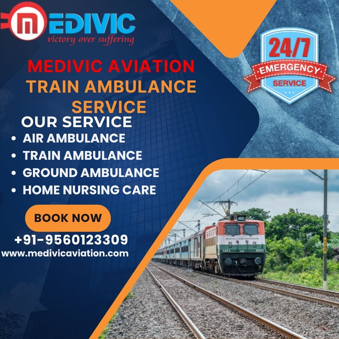 For Specialized Medical Transport Service Contact Medivic Aviation Train Ambulance Service in Vellore