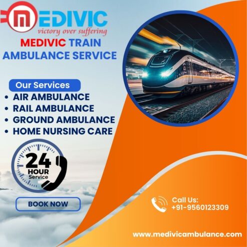 Quick and Safest Transfer Provide by Medivic Train Ambulance Service in Gorakhpur
