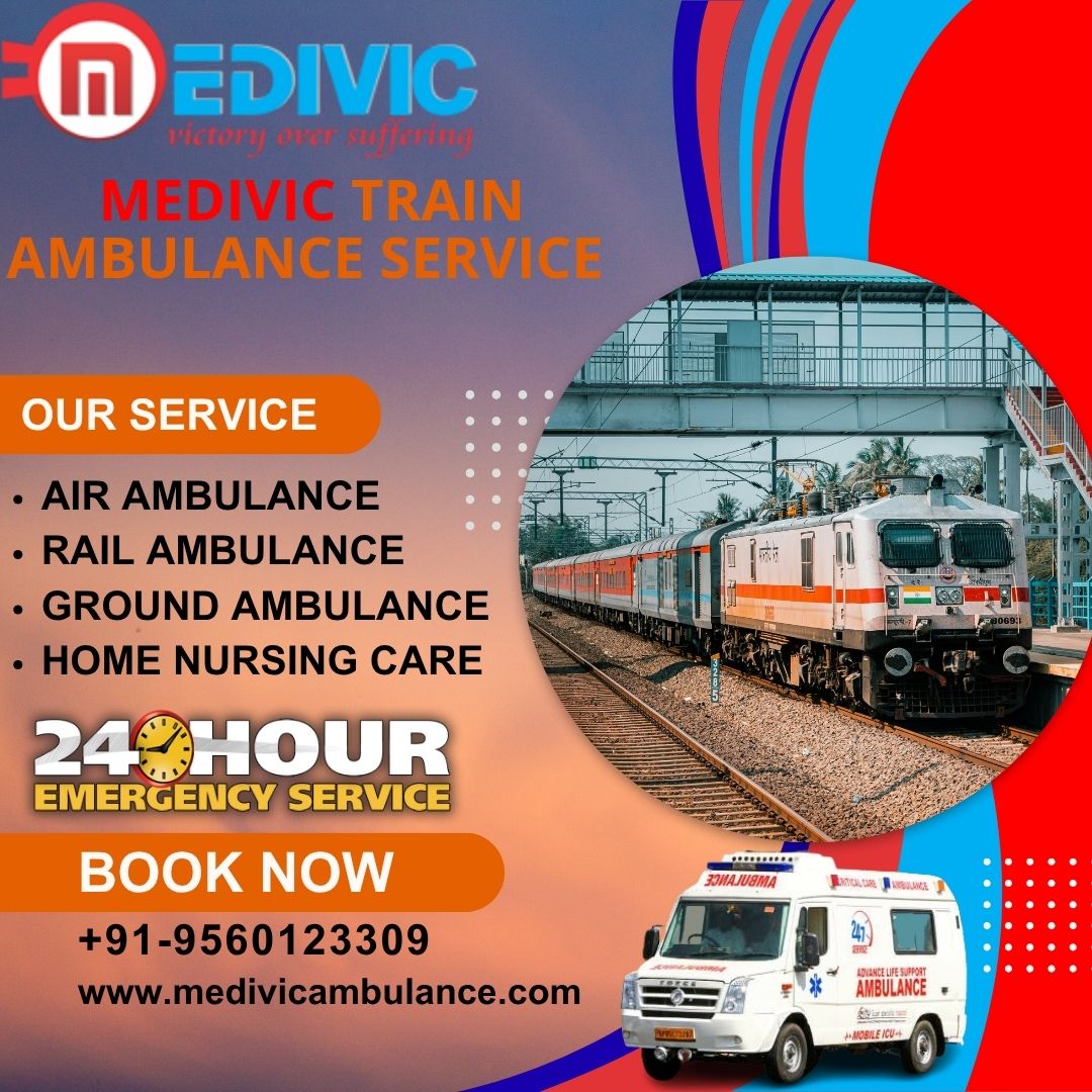 Book Medivic Train Ambulance Service 24/7 Online and Offline in Darbhanga