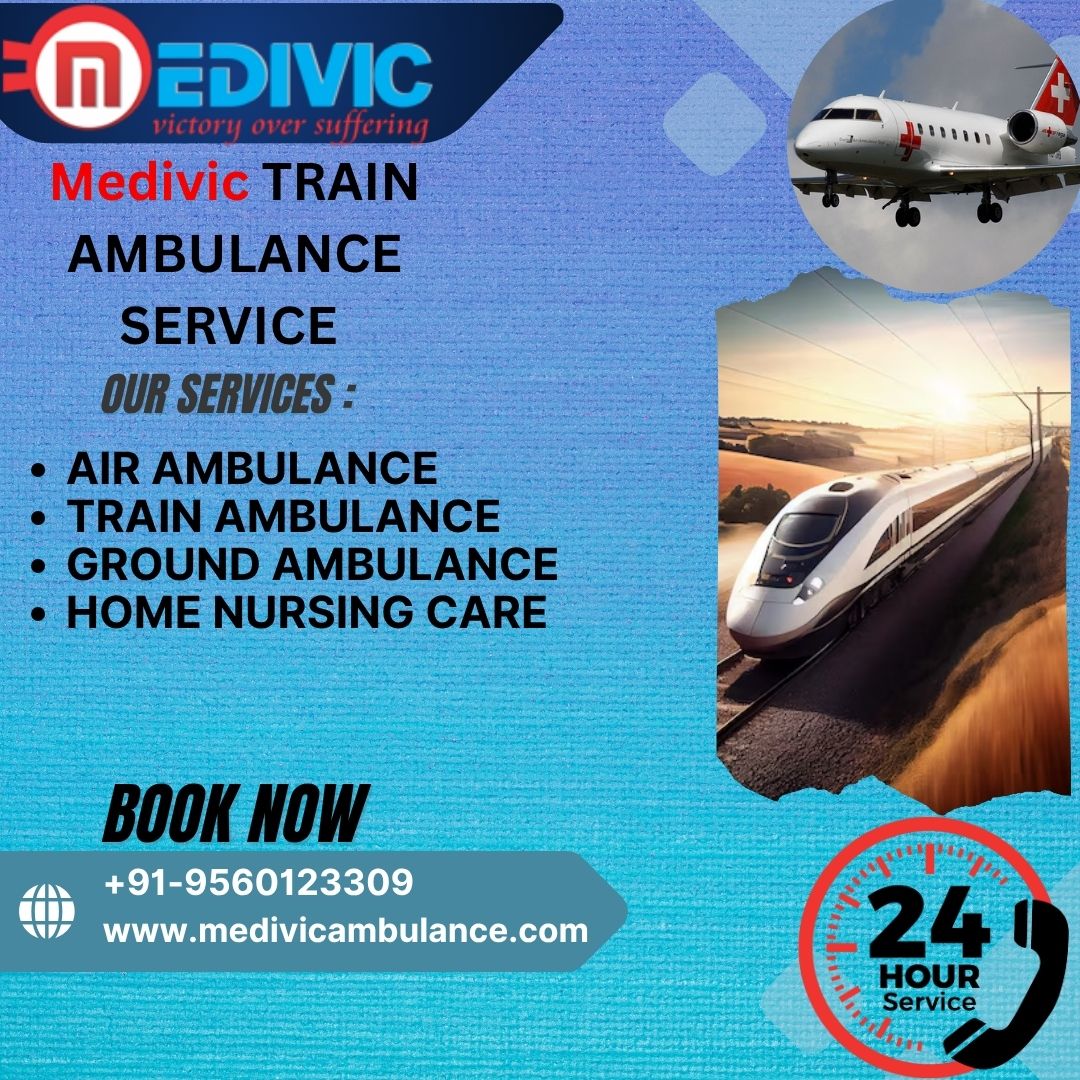 Best Reliable Medivic Train Ambulance service now available in Allahabad