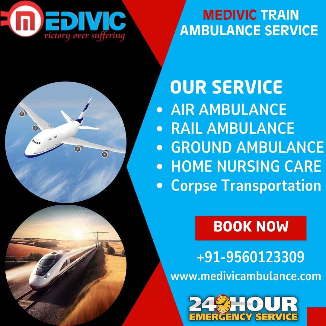 Medivic Train Ambulance in Chennai, You Will Get ICU Facilities Throughout the Journey