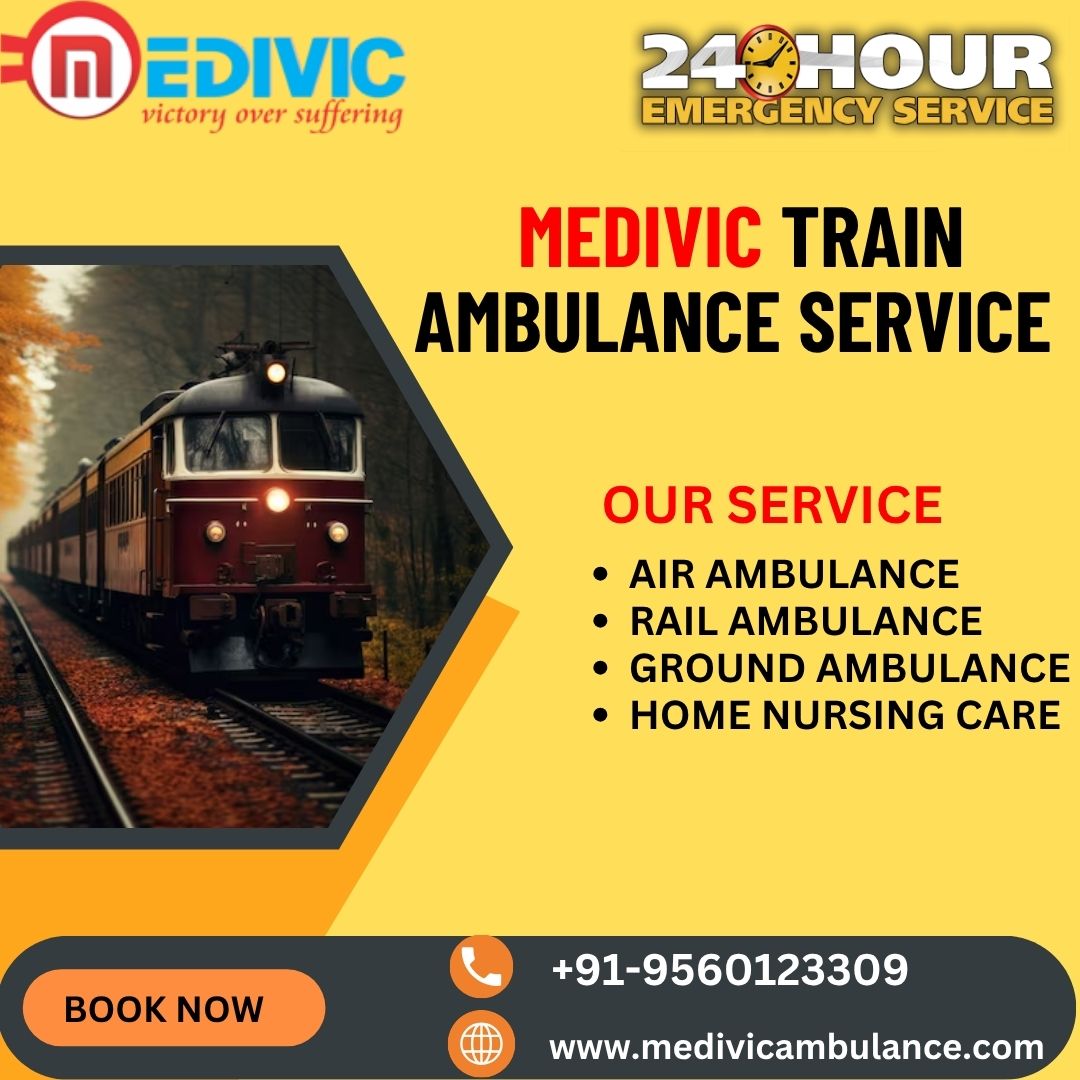 High-Tech Medical Equipment Provide by Medivic Train Ambulance Service in Varanasi