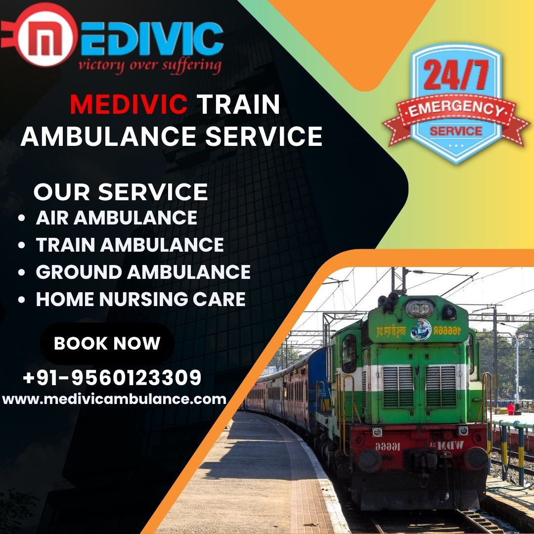 Life Support Facility Provide By Medivic Train Ambulance Service in Indore