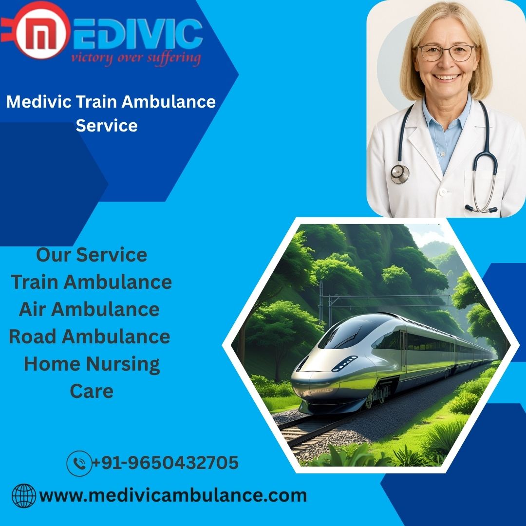 Medivic Aviation has skilled crews on board its train ambulances for en route assistance in Ranchi.