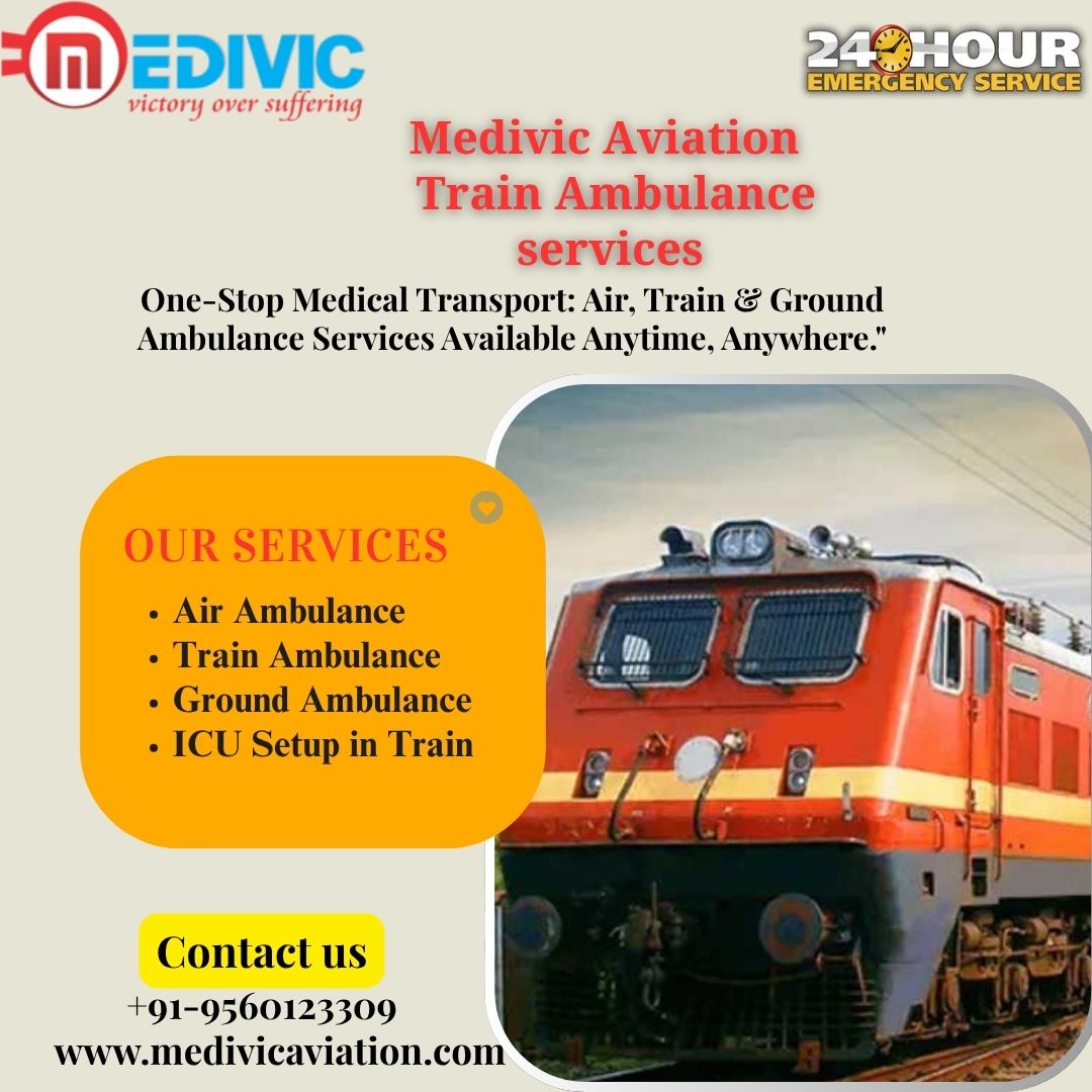 Medivic Aviation Train Ambulance in Patna Provides High-Level Medical Staff on Trains
