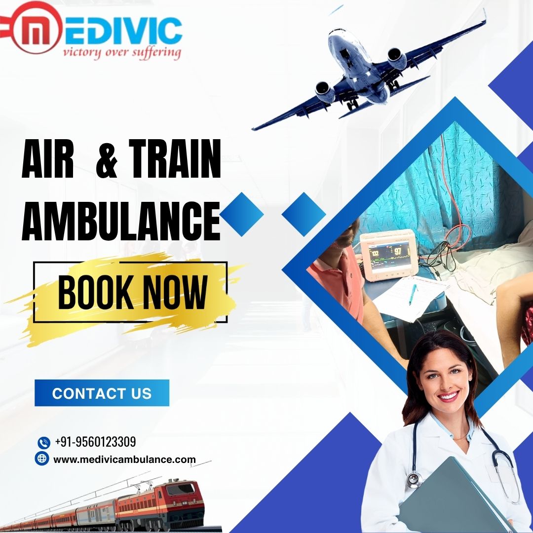 Medivic Train Ambulance from Ranchi Provide Advanced Life Support Facilitated Services to the Patients