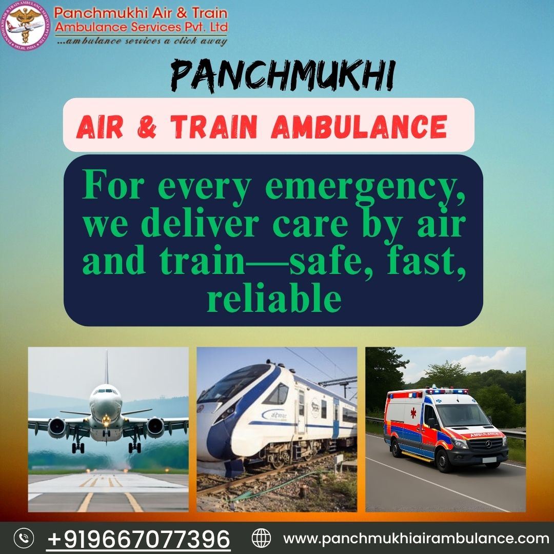 Experience exceptional care with Panchmukhi Train Ambulance while traveling in Patna