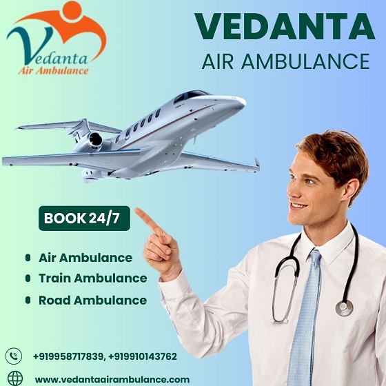 Vedanta Air Ambulance Service in Allahabad for Secure and Splendid Patient Shifting at Lowest Price