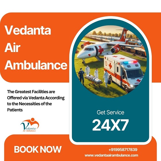 Vedanta Air Ambulance Service in Raipur for Secure and Lowest-price Patient Transfer Service