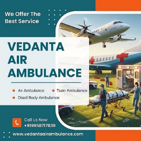 Vedanta Air Ambulance Service in Ranchi for Quickly and Finest Patient Transfer Service
