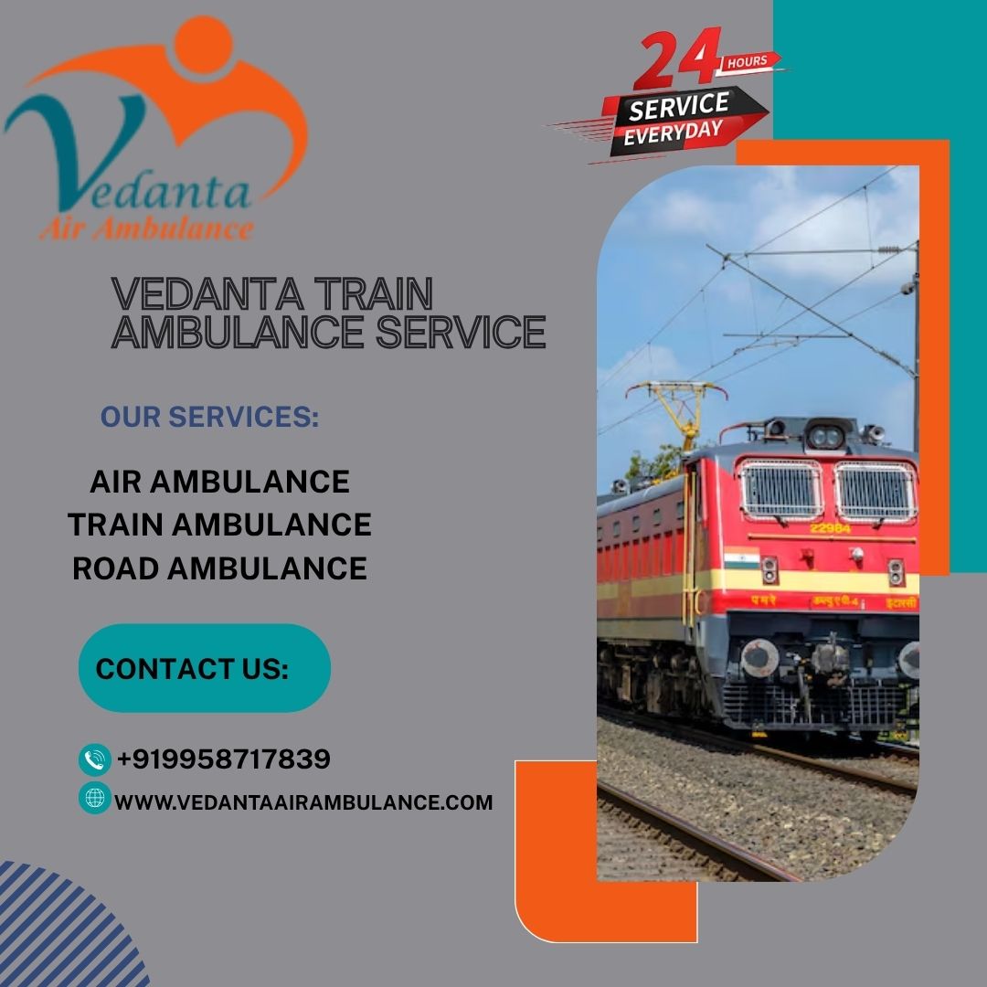 Vedanta Train Ambulance in Varanasi provides everything that patients need during their travel