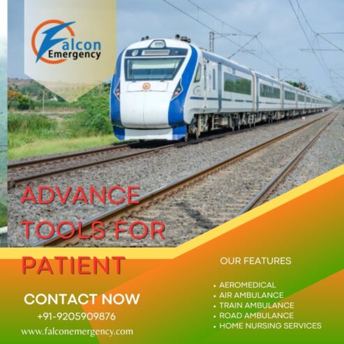 Always Hire Falc Emergency Train Ambulance in Patna for Safe Treatment