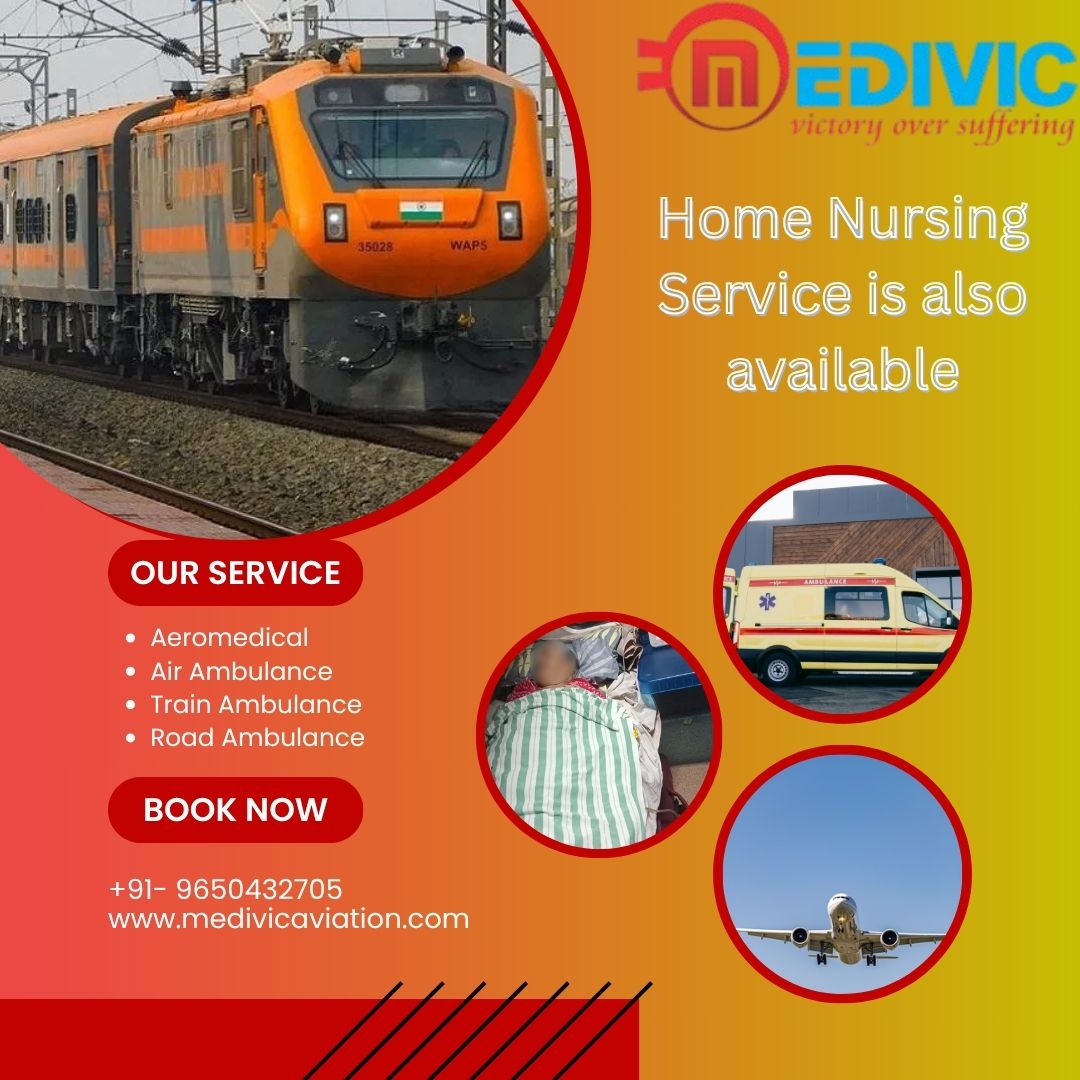 Get a Safe Transfer by Medivic Aviation Train Ambulance Service in Varanasi