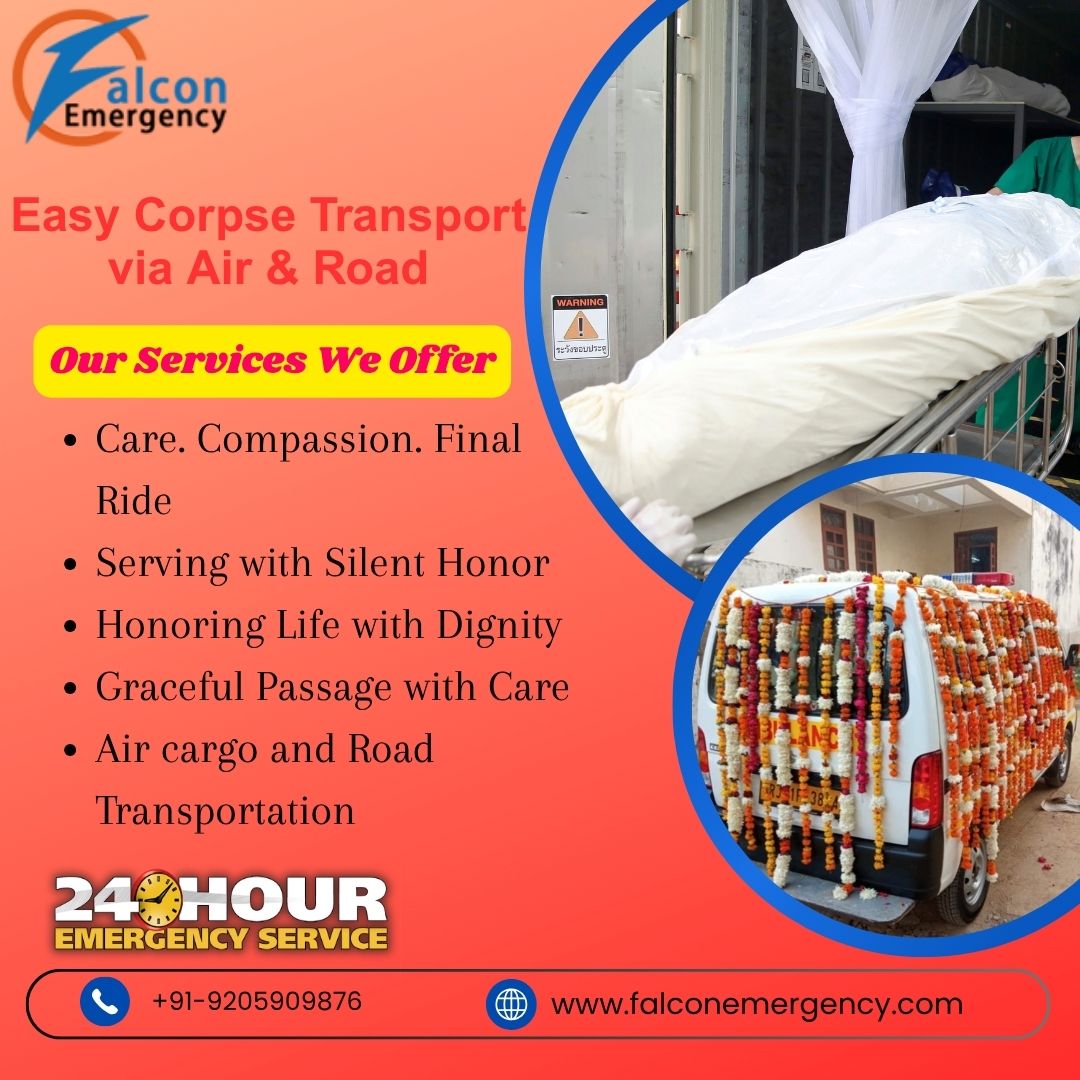FALC Body Transportation in Ranchi is an Award-Winning Solution for the Shifting of Corpses