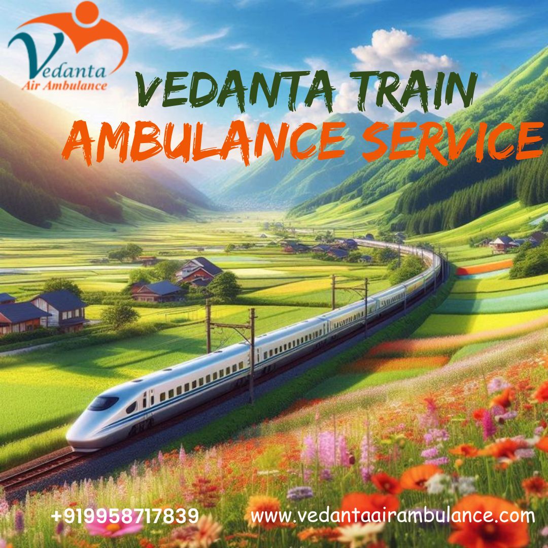 Before departing, the Vedanta Train Ambulance in Kolkata makes the necessary preparations